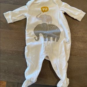 GAP organic cotton footie baby pj